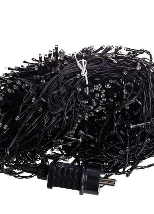 Гирлянда рождественская фея уличная 100 (м) 1000 led черный провод мультицвет cf1000l100mbml