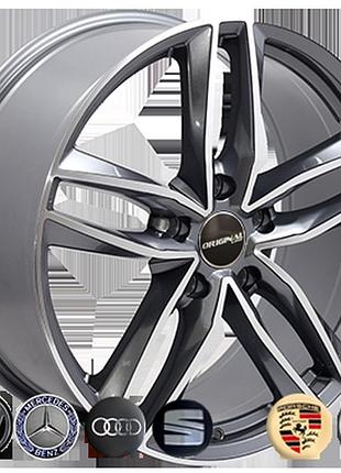 Диск колісний zw-bk690 gp r20*9.0j pcd5*112 et35 dia 66.6 литий легкосплавний