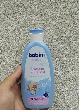 Гіпоалергенний дитячий шампунь bobini baby 300 мл 0+ – без сліз, 96% натуральних інгредієнтів