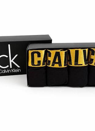 Набір трусів calvin klein боксери чоловічі чорні 2 шт 3xl