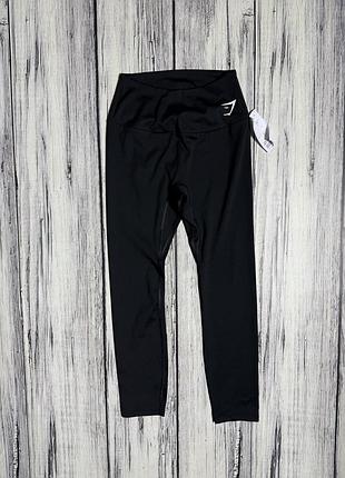 Gymshark женские лосины оригинал новые чёрные s размер