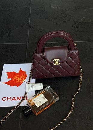 Chanel kelly bag shiny aged calfskin burgundy & gold hardware коробка магніт