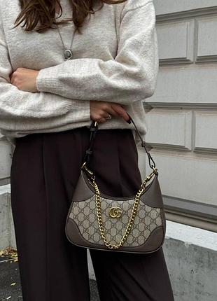 Gucci aphrodite small shoulder bag brown [бренд коробка]