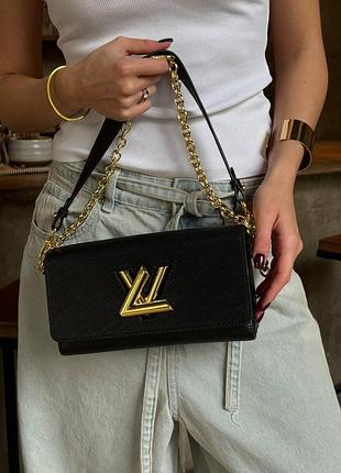 Louis vuitton twist west pochette black (наша бренд коробка)