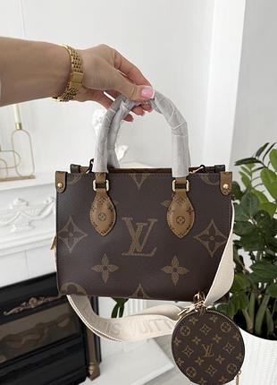 Louis vuitton onthego pm brown 4