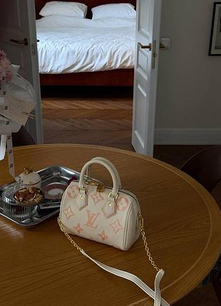 Louis vuitton speedy bandoulière 20 bicolor pink/beige