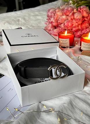 Chanel belt black/silver