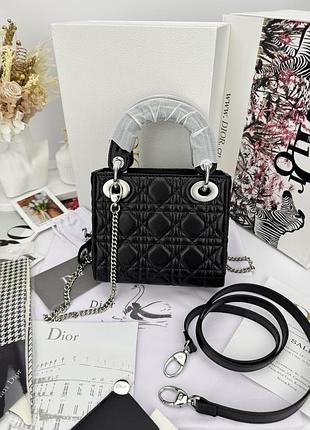 Dior lady mini black silver 2