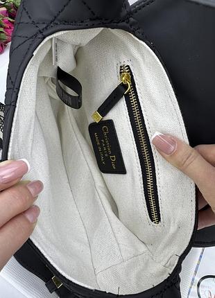 Dior saddle black logo 3