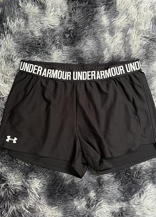 Жіночі спортивні шорти від бренду under armour (модель серії play up shorts), оригінал, розмір l