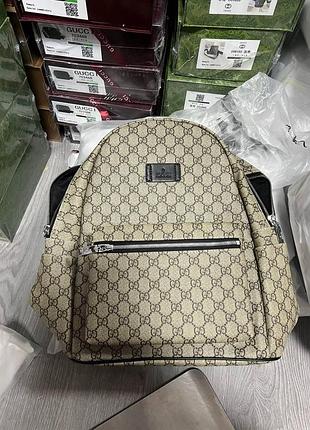 🦁 gucci gg medium backpack beige