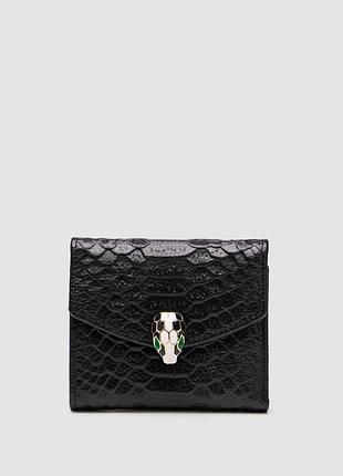 💵 bvlgari serpenti forever trifold wallet black