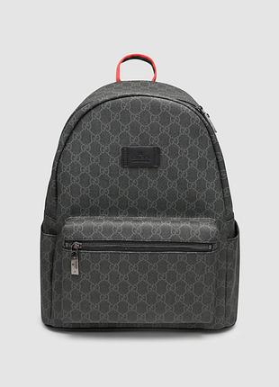 🦁 gucci gg black medium backpack black