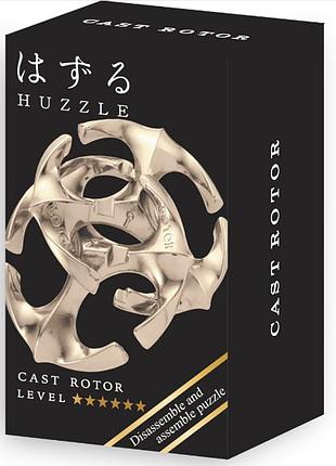 Мини головоломка металлическая ротор mini huzzle rotor silver 6 уровень