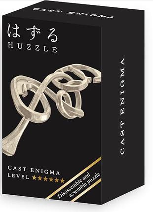 Мини головоломка металлическая для взрослых huzzle enigma silver 6 уровень
