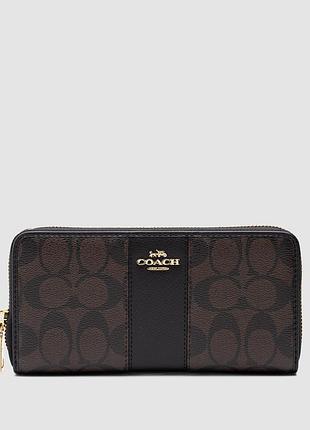 💵 coach wallet dark brown/black