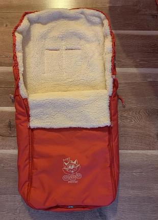 Конверт в коляску на овчине baby breeze