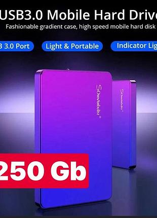 Зовнішній жорсткий диск 250 гб somnambulist + сумка для зберігання usb 3.0 для пк / macos / ps4 / xbox