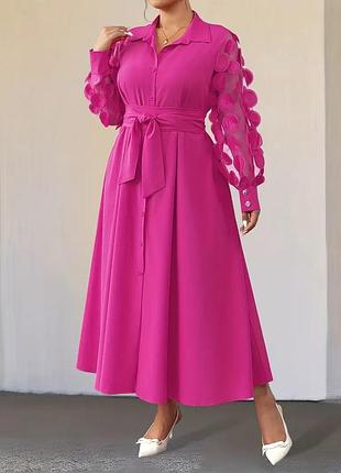🥰 сукня сорочка з обʼємним рукавами shein 4xl без пояса