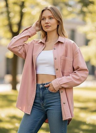 Жіноча джинсова куртка сорочка від river island