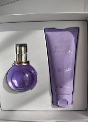 Подарочный набор lanvin eclat d'arpege парфюм 50 мл и лосьон для тела 100 мл