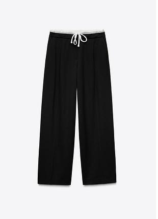 Брюки з подвійним поясом zara
