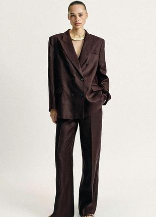 Брючний костюм льон zara