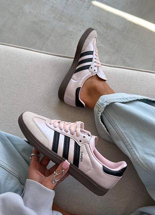 Кросівки 👟 samba og sandy pink core black