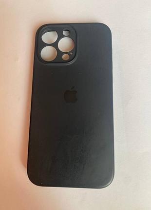 Чохол apple для iphone 14 pro max силіконовий чорний