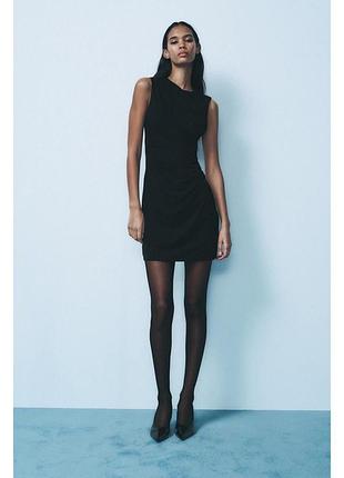 🖤платье мини с драпировкой женское zara🖤