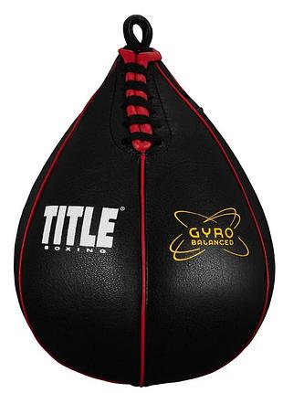 Пневмогуша боксерская title boxing gyro balanced leather speed bag - black / m