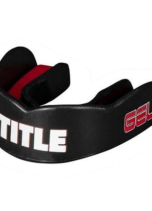 Капа title boxing gel max channel black (вік 11+)