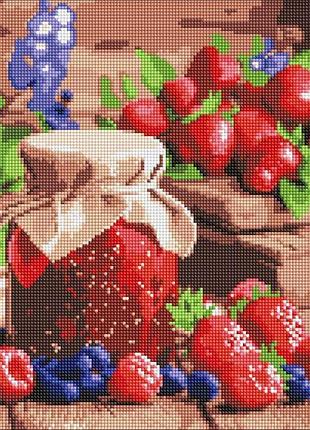 Алмазна мозаїка - малинове варення ©art_selena_ua