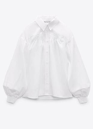 Біла жіноча сорочка zara