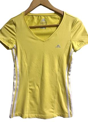 Футболка adidas climacool желтого цвета