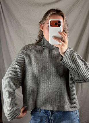 Свитер женский серый h&amp;m