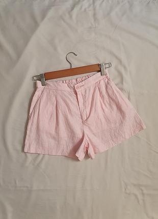 Льняные шорты на девочку h&amp;m