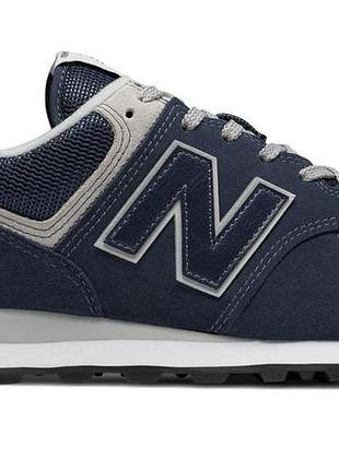 Оригінальні кросівки замшеві new balance 574egn синього кольору 42.5