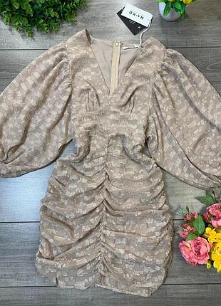 🎁шикарна сукня від nakd 
🛍розмір: 38, s
🛍дов 85, пог 32-35, рукав 46, пот 34-35, поб 44-48 см