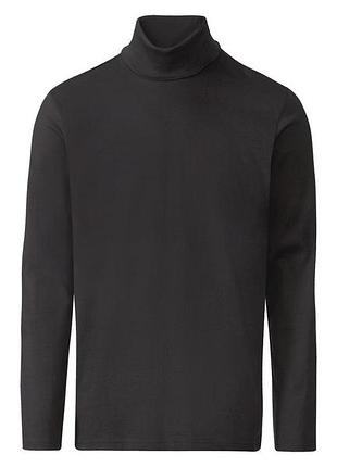 Гольф-водолазка приталенного кроя для мужчины livergy lycra® 389634 s черный