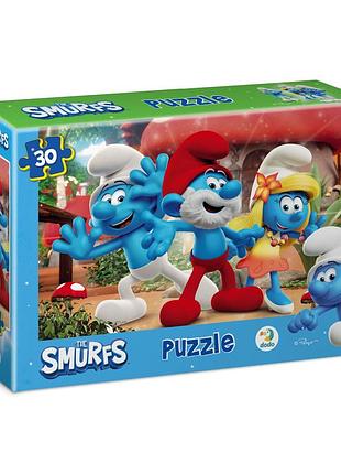Детский пазл "the smurfs: привет всем!" 200662, 30 элементов