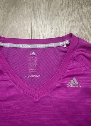 Лонгслив adidas supernova climacool xs/s для бега и спорта оригинал розовый