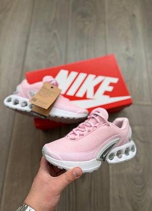Стильні кросівки nike air max dn pink white grey