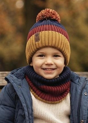 Дитячий комплект шапка і баф