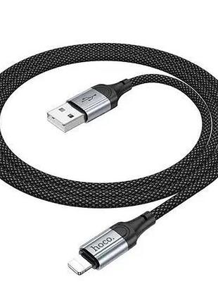 Кабель hoco x102 usb to lightning black 5