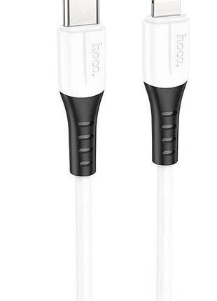Кабель type-c на lightning x82 (1m) (20w) белый