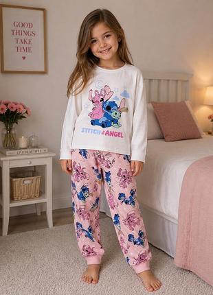 Піжама disney stitch & angel стіч енджел 122/128 см 7-8 років