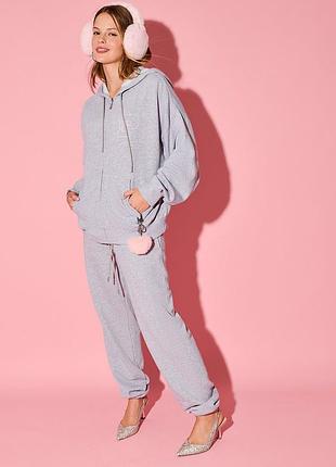 Жіночий спортивний костюм victoria's secret pink campus fleece - кофта та штани - оригінал сша