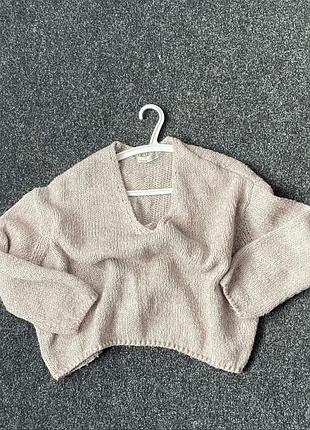 Светр вкорочений вʼязаний pull&bear розмір xs