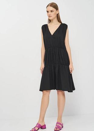 Котонове з воланом по низу плаття 👗